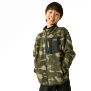 Regatta Junior Frankie Warm Fleece Bark Green Camo gyerek funkcionáls pulóver