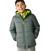 Regatta Junior Hooded Marizion Dark Forrest Green gyerek télikabát khaki Dark Forrest (Wild Lime)
