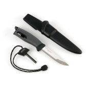 Kés szikravetővel LMF Swedish Fire Knife fekete