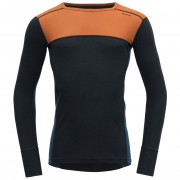 Devold Lauparen Merino 190 Shirt Man férfi funkcionális póló narancs/fekete
