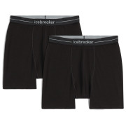 Icebreaker Men Merino 150 Anatomica Boxers 2 Pack férfi boxer fekete Black