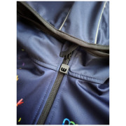 WAMU Dark Purple gyerek softshell kabát