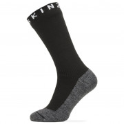 Zokni Sealskinz Waterproof Warm Weather Soft Touch Mid Length Sock fekete/szürke