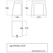Vango BR001 - Drive Away Awning Bedroom hálófülke