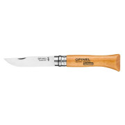 Opinel N°06 Carbon Viroblock, blister zsebkés természetes