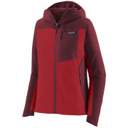 Patagonia R1 CrossStrata Hoody női softshell kabát piros