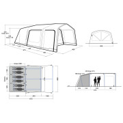 Outwell Boston 6 Air TC 6 személyes családi sátor