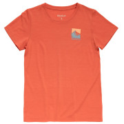 Devold Classic "Summit" Tee Wmn női póló piros CORAL
