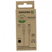 Töltő és adatkábel Swissten USB-C/LIGHTNING