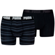 Puma Everyday Striped Boxers 2P férfi boxer fekete Black