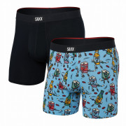 Saxx Vibe Xtra Super Soft Bb Fly 2Pk boxeralsó kék/fekete beer hockey/black