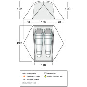 Force Ten Radon UL 2 ultrakönnyű sátor