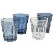 Bo-Camp Tumbler Mix & Match 200 ml - 4ks pohár készlet kék Blue