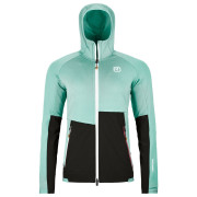 Ortovox Fleece Rib Hoody W női dzseki világoskék aquatic ice