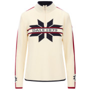 Dale of Norway Nåle Fem Sweater női pulóver fehér/kék Offwhite Navy Red Rose