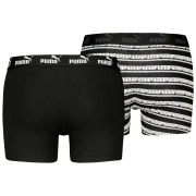 Puma Elements Striped Boxers 2P férfi boxer