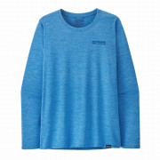 Patagonia W's L/S Cap Cool Daily Graphic Shirt - Lands női póló kék Tree Trotter: Vessel Blue X-Dye