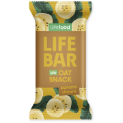 Lifefood Lifebar Oat Snack banánový BIO 40 g energiaszelet