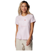 Columbia Sloan Ridge Graphic Short Sleeve Tee női póló rózsaszín Pink Dawn Heather