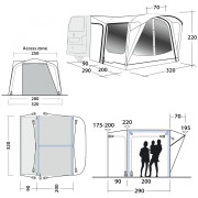 Outwell Parkville 200SA elősátor