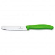 Zöldségvágó kés Victorinox kerekített markolattal zöld