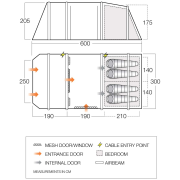 Vango Lismore Air TC 450 Package családi sátor