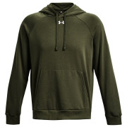 Under Armour Rival Fleece Hoodie férfi pulóver sötétzöld Marine OD Green / / White