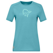 Norrona femund equaliser merino T-shirt női póló világoskék Brittany Blue