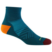 Darn Tough M Run 1/4 Ultra-Lightweight With Cushion férfi zokni kék/narancs dark teal