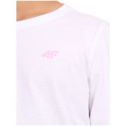 4F Longsleeve F654 White gyerek póló