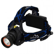 Cattara LED 400lm (1x XM-L+15x SMD) fejlámpa fekete/kék