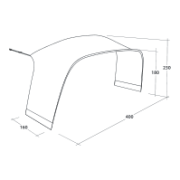 Outwell Wakefield XL Tent Connector sátor kiegészítő elem