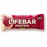Energiaszelet Lifebar Protein Málnás RAW BIO 47 g