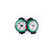 Curli Luumi Safety LED Lights rechargeable világító kiegészítő kutyára sötétzöld