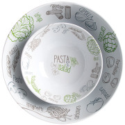 Brunner Pasta&Salad Bowl Set tálkészlet fehér