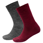 Devold Daily Merino Medium Sock 2Pk Kid gyerek zokni piros BEETROOT MIX