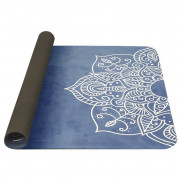 Jógamatrac Yate Yoga Mat přírodní guma kék