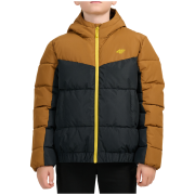 4F Down Jacket M0915 Light Brown gyerek télikabát fekete/barna Light Brown