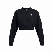 Under Armour Rival Terry OS Crop Crw női pulóver fekete Black/White