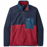 Patagonia Microdini Pullover 1/2 Zip férfi dzseki kék/piros