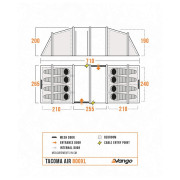 Vango Tacoma Air 800XL Package családi sátor