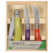 Opinel N°12 fűrész, N°08 kés, N°08 kertész kés szett zsebkés szett
