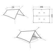 Robens Vestis 2.50 x 2.30 Solo tarp UL sátorponyva