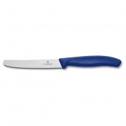 Zöldségvágó kés Victorinox kerekített markolattal kék