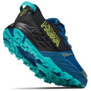 Hoka Speedgoat 7 Big Kids Black/Night Glow Blue gyerek cipő