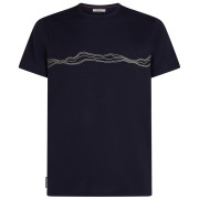 Icebreaker Men Merino 150 Tech Lite SS Tee Mountain Pulse férfi póló sötétkék Midnight Navy
