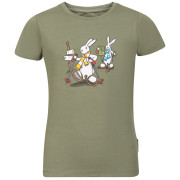 Alpine Pro Bobbo Oil Green gyerek póló világoszöld OIL GREEN