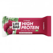 Lifefood Lifebar Protein tyčinka malinová BIO 40 g energiaszelet
