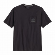 Patagonia M's Chouinard Crest Pocket Responsibili-Tee férfi póló fekete Ink Black