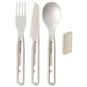 Sea to Summit Detour Stainless Steel Cutlery Set 3 Piece evőeszköz készlet ezüst Stainless Steel Grey